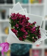 Букет фиолетовых альстромерий Букет фиолетовых альстромерий